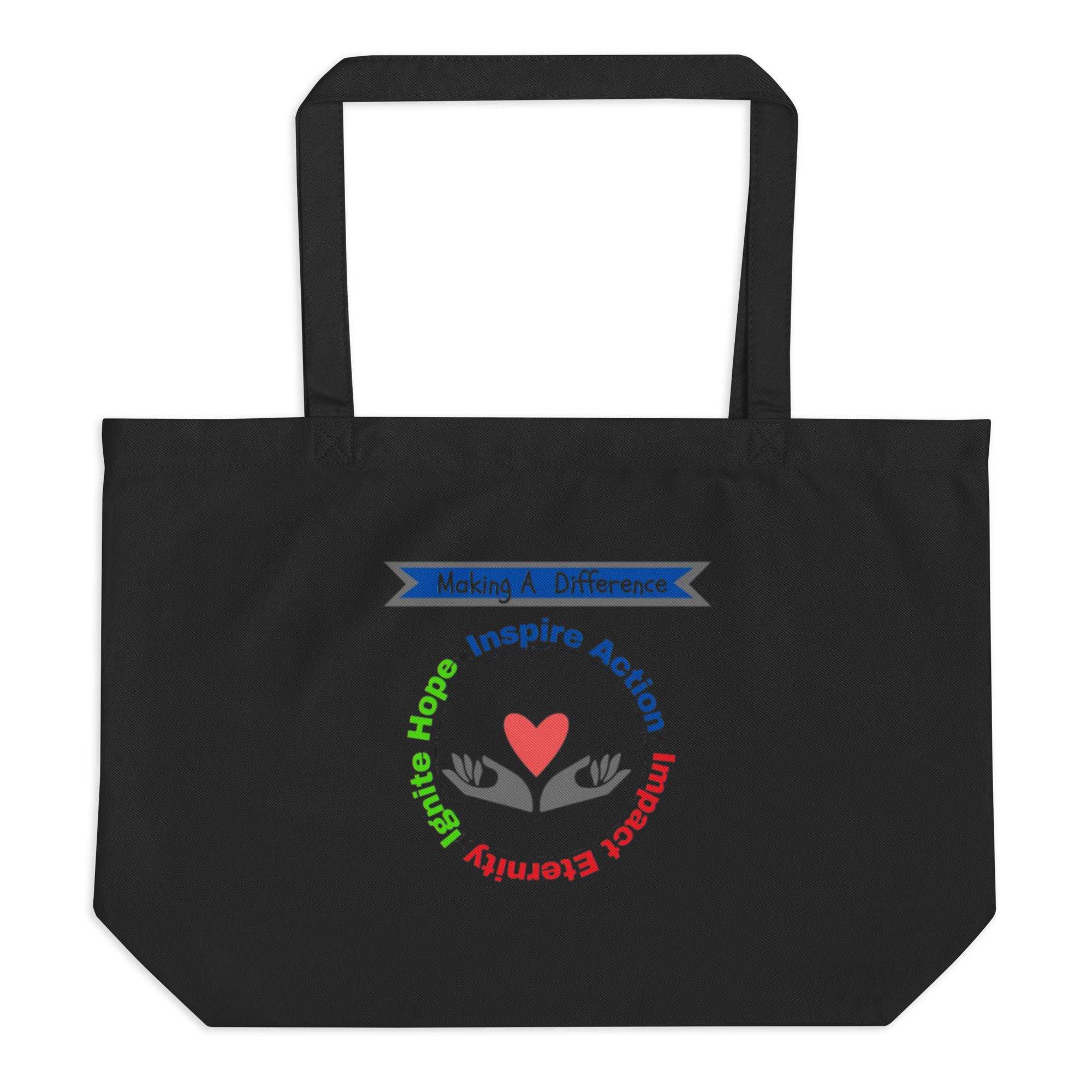 Large organic tote bag